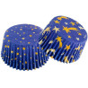 Set di 36 pirottini per muffin in carta con decoro Stars cielo stellato natalizio di ø5xh3,2 cm da Decora