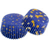 Set di 36 pirottini per muffin in carta con decoro Stars cielo stellato natalizio di ø5xh3,2 cm da Decora Set di 36 pirottini per muffin in carta con decoro Stars cielo stellato natalizio di ø5xh3,2 cm da Decora