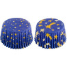 Set di 36 pirottini per muffin in carta con decoro Stars cielo stellato natalizio di ø5xh3,2 cm da Decora