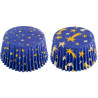 Set di 36 pirottini per muffin in carta con decoro Stars cielo stellato natalizio di ø5xh3,2 cm da Decora Set di 36 pirottini per muffin in carta con decoro Stars cielo stellato natalizio di ø5xh3,2 cm da Decora