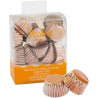 Set di 180 pirottini bon bon in carta forno color rosa oro di ø2,7xh1,7 cm da Decora