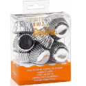 180 Pirottini bon bon argento Decora in carta forno antiaderente ø2,7xh1,7 cm