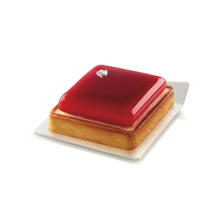 Set 100 piattini monoporzioni quadrati in plastica bianca e lato 83 mm Silikomart Set 100 piattini monoporzioni quadrati in plastica bianca e lato 83 mm Silikomart