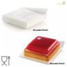 Set 100 piattini monoporzioni quadrati in plastica bianca e lato 83 mm Silikomart Set 100 piattini monoporzioni quadrati in plastica bianca e lato 83 mm Silikomart