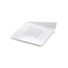 Set 100 piattini monoporzioni quadrati in plastica bianca e lato 83 mm Silikomart