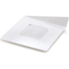 Set 100 piattini monoporzioni quadrati in plastica bianca e lato 83 mm Silikomart Set 100 piattini monoporzioni quadrati in plastica bianca e lato 83 mm Silikomart