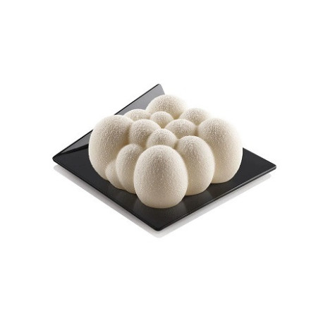 Set 100 vassoi monoporzioni quadrati in plastica nera di lato 83 mm, riutilizzabili da Silikomart Set 100 vassoi monoporzioni quadrati in plastica nera di lato 83 mm, riutilizzabili da Silikomart