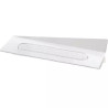 Set 100 vassoi monoporzioni rettangolari in plastica bianca da 14 x4 cm, riutilizzabili da Silikomart Set 100 vassoi monoporzioni rettangolari in plastica bianca da 14 x4 cm, riutilizzabili da Silikomart