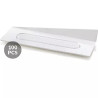 Set 100 vassoi monoporzioni rettangolari in plastica bianca da 14 x4 cm, riutilizzabili da Silikomart Set 100 vassoi monoporzioni rettangolari in plastica bianca da 14 x4 cm, riutilizzabili da Silikomart