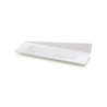 Set 100 vassoi monoporzioni rettangolari in plastica bianca da 14 x4 cm, riutilizzabili da Silikomart Set 100 vassoi monoporzioni rettangolari in plastica bianca da 14 x4 cm, riutilizzabili da Silikomart