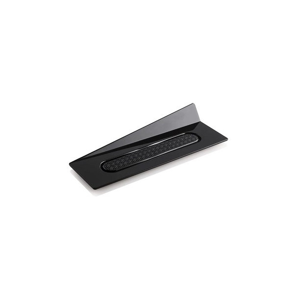 Set 100 vassoi monoporzioni rettangolari in plastica neri da 14x4 cm, riutilizzabili da Silikomart