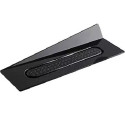 Set 100 vassoi monoporzioni rettangolari in plastica neri da 14x4 cm, riutilizzabili da Silikomart