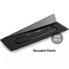 Set 100 vassoi monoporzioni rettangolari in plastica neri da 14x4 cm, riutilizzabili da Silikomart Set 100 vassoi monoporzioni rettangolari in plastica neri da 14x4 cm, riutilizzabili da Silikomart