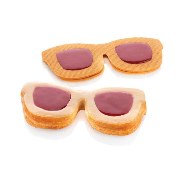 Lunettes Silikomart: set 2 tagliapasta T-Plus+ a forma di occhiali da 178 x 84 mm h 25 mm