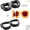 Lunettes set 2 stampi T-Plus+ a forma di Occhiali da 178 x 84 mm h 25 mm da Silikomart