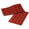 Financiers Silikomart: stampo in silicone per 20 finanzieri piccoli 49x26 h 11 mm Financiers Silikomart: stampo in silicone per 20 finanzieri piccoli 49x26 h 11 mm