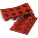 Stampo babà grandi in silicone diametro 55 mm SF021 da Silikomart