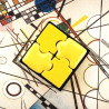 Puzzle 30 Silikomart: stampo silicone bianco con cutter in plastica per 16 mignon ad incastro 42x34 h 28 mm Puzzle 30 Silikomart: stampo silicone bianco con cutter in plastica per 16 mignon ad incastro 42x34 h 28 mm