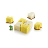 Puzzle 30 Silikomart: stampo silicone bianco con cutter in plastica per 16 mignon ad incastro 42x34 h 28 mm Puzzle 30 Silikomart: stampo silicone bianco con cutter in plastica per 16 mignon ad incastro 42x34 h 28 mm