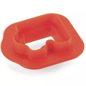 Puzzle 30 Silikomart: stampo silicone bianco con cutter in plastica per 16 mignon ad incastro 42x34 h 28 mm