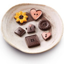 Choco Botton SCG25 Silikomart: stampo silicone 15 cioccolatini a forma di bottoni