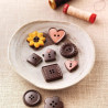 Choco Botton SCG25 Silikomart: stampo silicone 15 cioccolatini a forma di bottoni