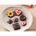 Choco Botton SCG25 Silikomart: stampo silicone 15 cioccolatini a forma di bottoni
