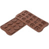 Choco Botton SCG25 Silikomart: stampo silicone 15 cioccolatini a forma di bottoni