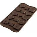 Choco Botton SCG25 Silikomart: stampo silicone 15 cioccolatini a forma di bottoni
