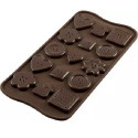 Choco Botton SCG25 Silikomart: stampo silicone 15 cioccolatini a forma di bottoni