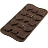 Choco Botton SCG25 Silikomart: stampo silicone 15 cioccolatini a forma di bottoni