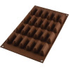 Chocogianduia Silikomart stampo silicone 24 cioccolatini gianduiotti 50x18mm h23,5mm Chocogianduia Silikomart stampo silicone 24 cioccolatini gianduiotti 50x18mm h23,5mm