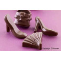 Stampo fashion SCG14 in silicone: forme fashion, ventaglio, scarpetta e borsetta, da Silikomart