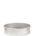 Da 10 a 40 cm teglia tonda liscia bordi dritti Decora per torta americana in alluminio anodizzato h 7,5 cm