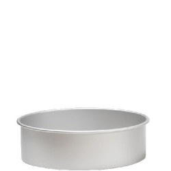 Teglia Tonda Liscia con Bordi Dritti Decora (Ø10/40cm) – Alluminio Anodizzato (H10cm) | Per Torta Americana a Strati