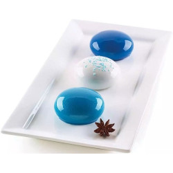 Mini Goccia Silikomart (Ø6,8×3,3cm) – Stampo in Silicone Grigio per 6 Monoporzioni 3D