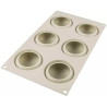 Mini Goccia Silikomart: stampo in silicone per 6 tortine di dimensioni 6,8x3,3 cm