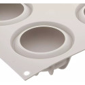 Mini Goccia Silikomart: stampo in silicone per 6 tortine di dimensioni 6,8x3,3 cm