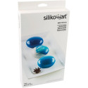 Mini Goccia Silikomart: stampo in silicone per 6 tortine 3D, gocce di dimensioni 6,8x3,3 cm