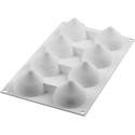 Goutte 55 Silikomart: stampo silicone 8 semifreddi gocce 3D da 54 x h40 mm