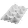 Goutte 55 Silikomart: stampo silicone 8 semifreddi gocce 3D da 54 x h40 mm Goutte 55 Silikomart: stampo silicone 8 semifreddi gocce 3D da 54 x h40 mm