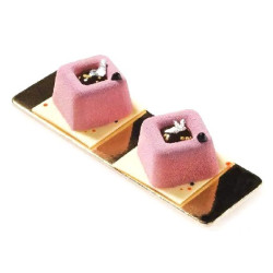 Da 3,3 a 6,2 cm square savarin Silikomart stampo silicone savarin quadrati