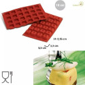 Stampo Small Square Savarin o mini savarin quadrati 3,3 cm in silicone di Silikomart