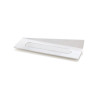 Set 100 vassoi monoporzioni rettangolari in plastica bianca da 14x4 cm, riutilizzabili da Silikomart Set 100 vassoi monoporzioni rettangolari in plastica bianca da 14x4 cm, riutilizzabili da Silikomart