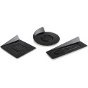 Set 300 piattini Silikomart rotondi quadrati e rettangolari in plastica nera