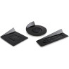 Set 300 piattini Silikomart rotondi quadrati e rettangolari in plastica nera Set 300 piattini Silikomart rotondi quadrati e rettangolari in plastica nera