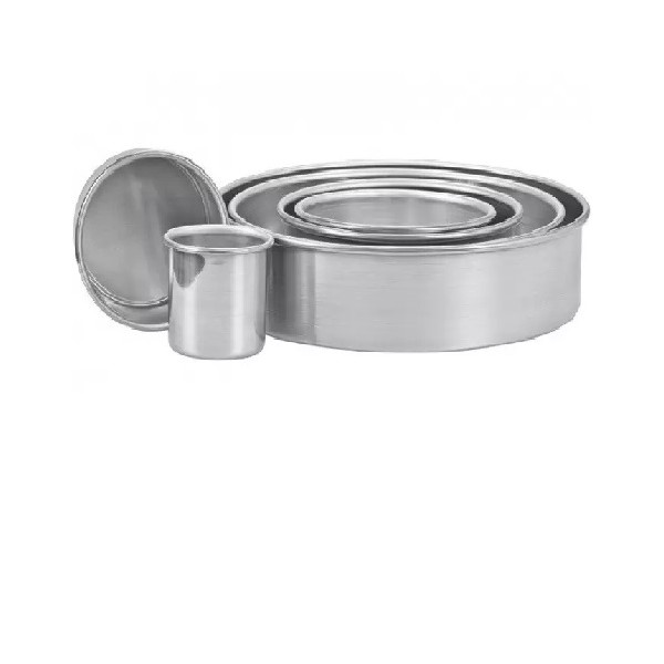 Da 5 a 40 cm tortiera dritta tonda alta per torta americana a piani alti in alluminio puro di altezza 10 cm