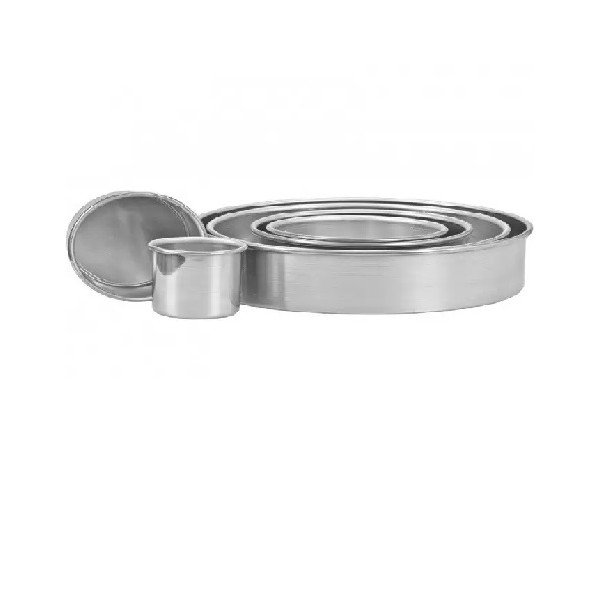 Da 5 a 40 cm tortiera dritta tonda bassa per torta americana a piani bassi in alluminio puro di altezza 5 cm