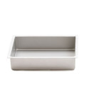 Teglia Rettangolare 30x40xh7,5 cm liscia bordi dritti Decora per torta americana in alluminio anodizzato per torte a strati