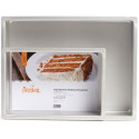 30 o 40 cm Teglia rettangolare liscia bordi dritti Decora per torta americana in alluminio anodizzato h 10 cm